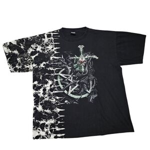 Y2k Black Graphic Men's T-Shirt
